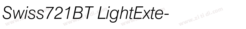 Swiss721BT LightExte字体转换